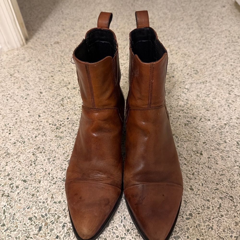 Brown ankle boots